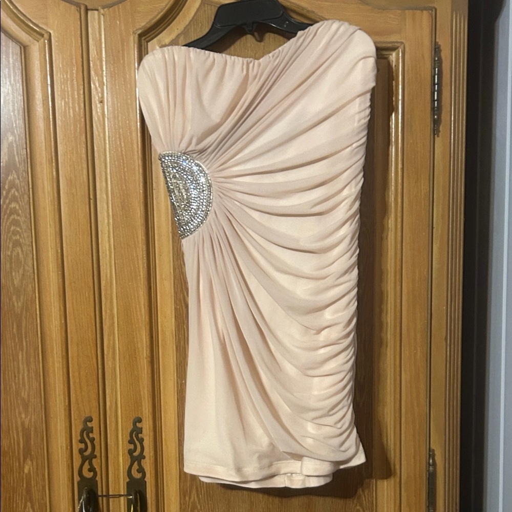 Charlotte Russe Strapless top with Embellishment